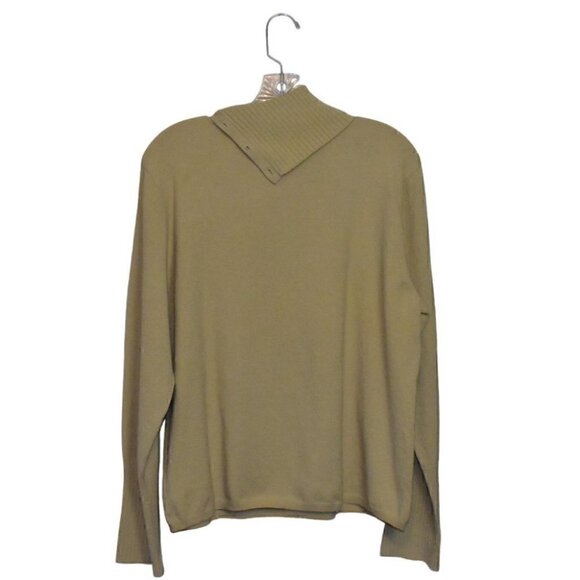 Doncaster long Sleeve Button Turtleneck Pullover Sweater Top Size XL - Picture 2 of 9